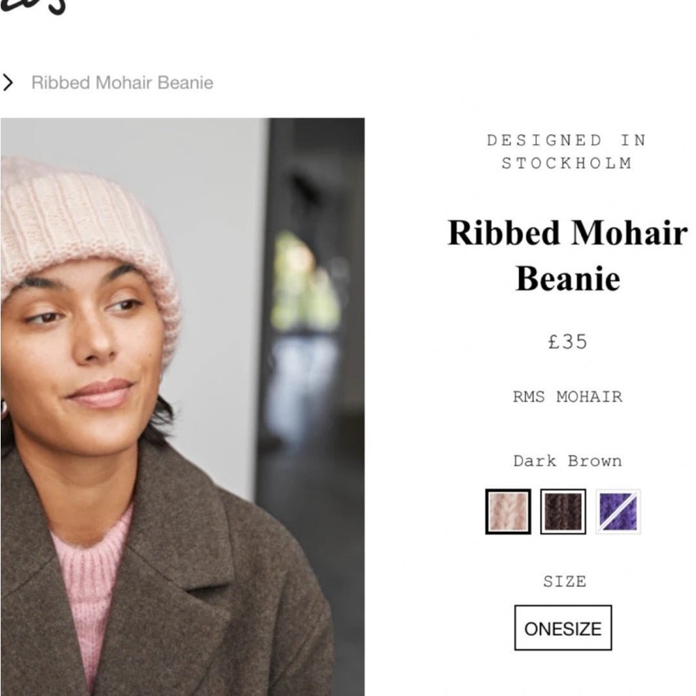 &Other stories beanie winter hat